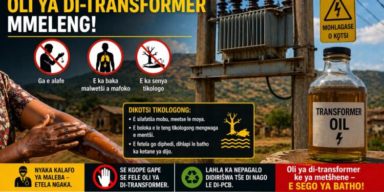 EMIŠANG GO DIRIŠA OLI YA DITRANSFOMA MEBELENG – E KOTSI!